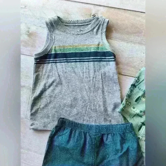 Carter's Boys 3 Piece Surfer Shorts Set New Size 24 Months - Picture 3 of 5